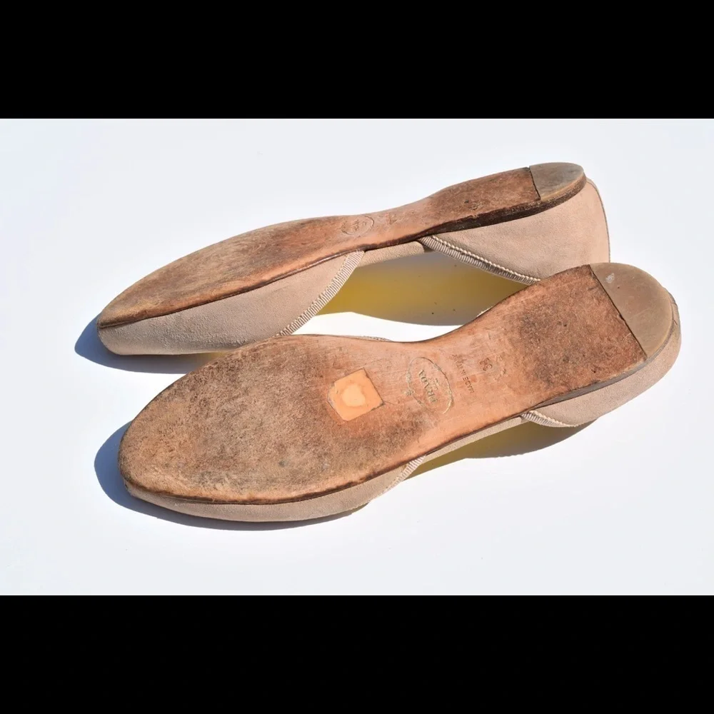 Prada peep toe d'Orsay flats